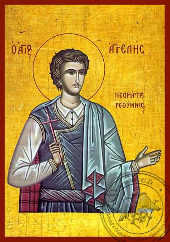 Saint Angeles - Hand-Painted Icon