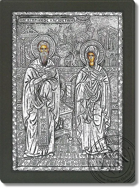 კვიპრიანე და იუსტინა, ვერცხლის ხატი