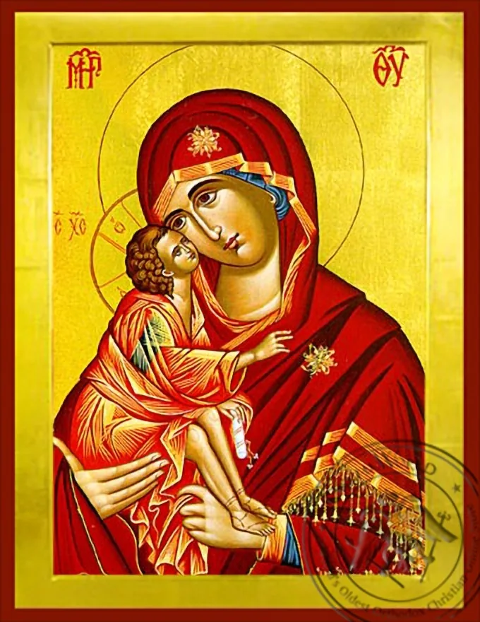 ღვთისმშობელი ყრმით, ტკბილად ამბორისმყოფელი, ბიზანტიური ხატი