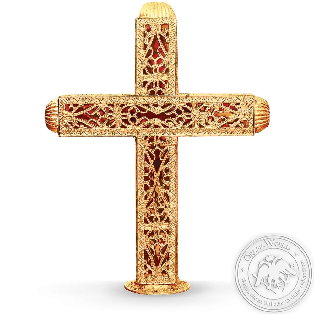 გუმბათის ჯვარი ალუმინის მოოქროვილი