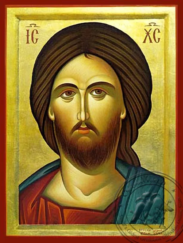 Christ Detail - Hand-Painted Icon