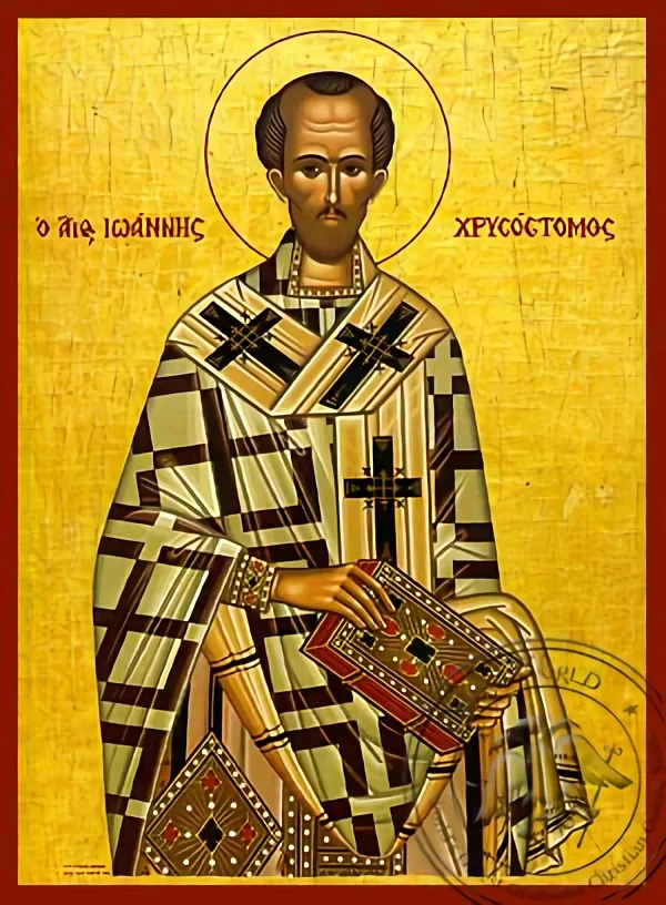 Saint John Chrysostom - Hand-Painted Icon