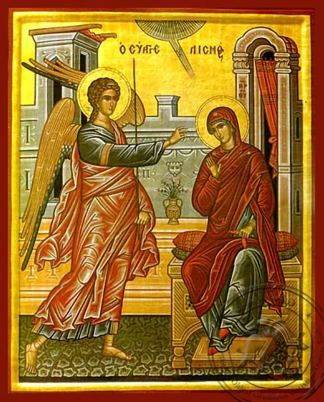 ხარება, ხელნაწერი ხატი
