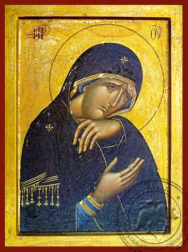 მგლოვიარე ღვთისმშობელი, ხელნაწერი ხატი