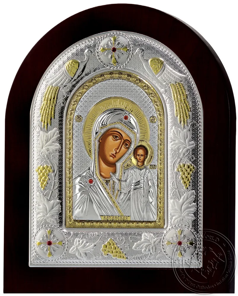 Our Lady of Kazan - Silver Icon