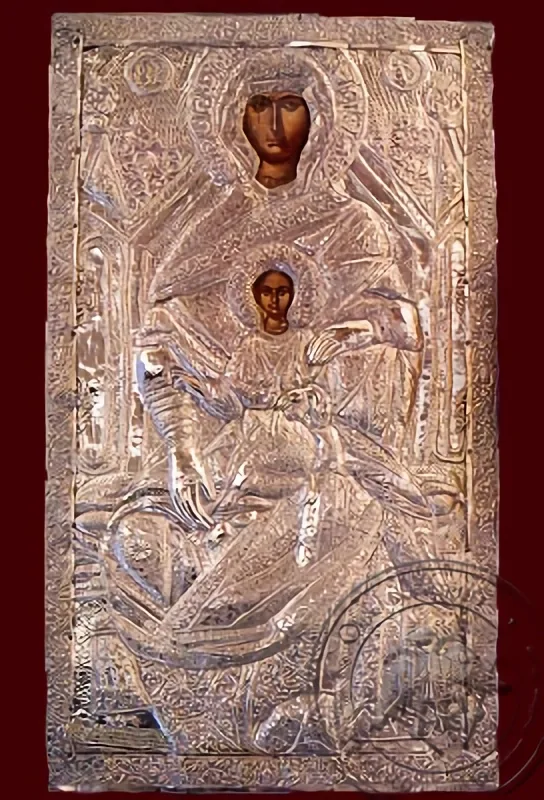 ღვთისმშობელი ყრმით, ქრისოლეონტისა, ტახტზე მჯდომი, ნაზარეთის ხატი