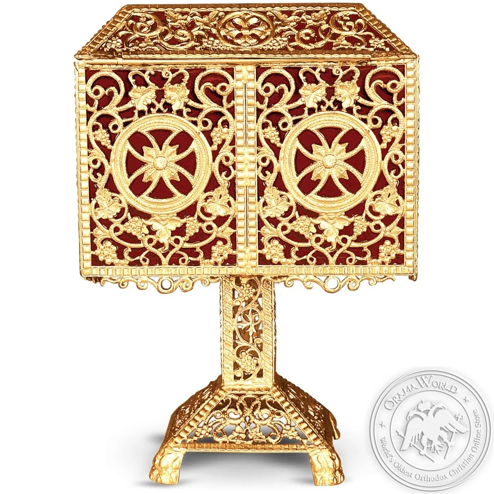 Used Candle Box Aluminium Gold Plated