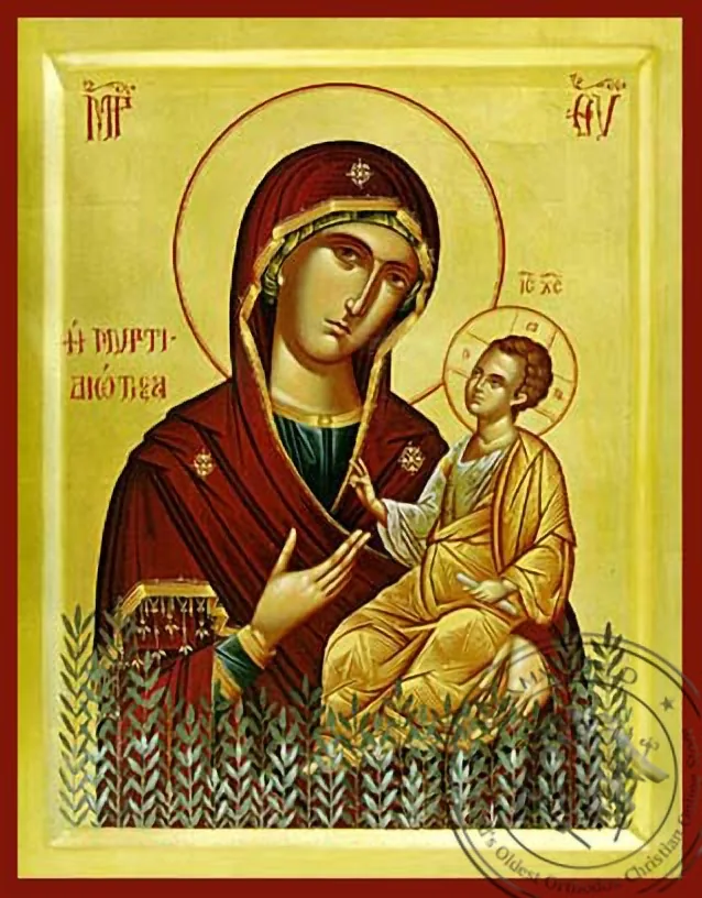 ღვთისმშობელი მირტიდიოტისა, ბიზანტიური ხატი