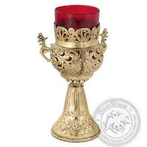 Byzantine Brass Home Oil Lamp - H145