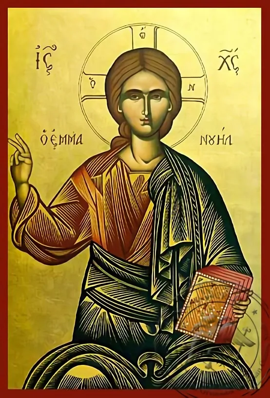 Еммануил, рукописная икона