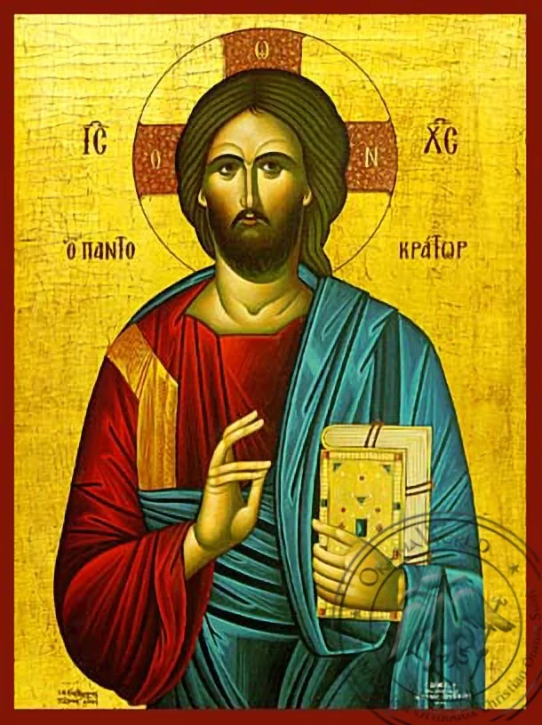 მაცხოვარი მაკურთხებელი, ყოვლისმპყრობელი, ხელნაწერი ხატი