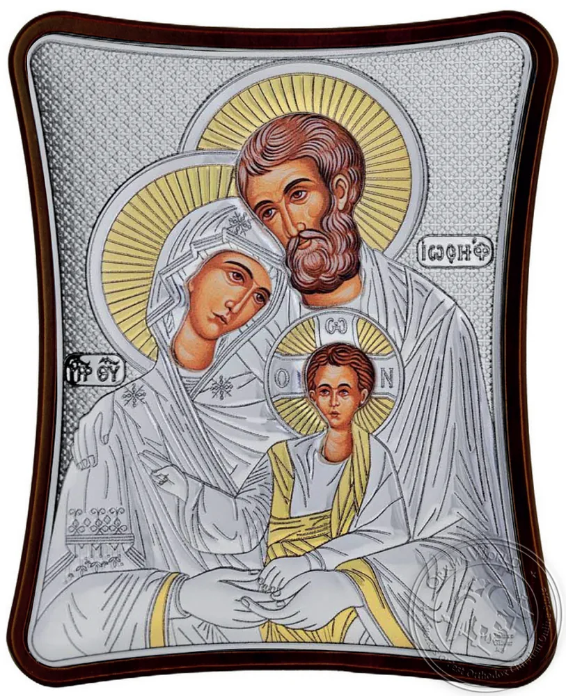 The Holy Family - Silver Icon