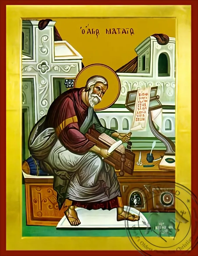Apostle and Evangelist Saint Matthew, Full Body - Byzantine Icon