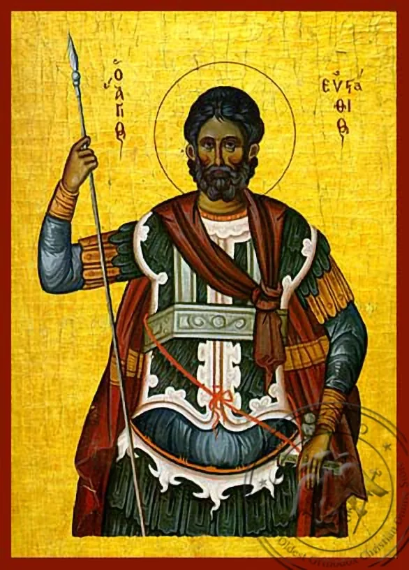 Saint Eustathios - Hand-Painted Icon