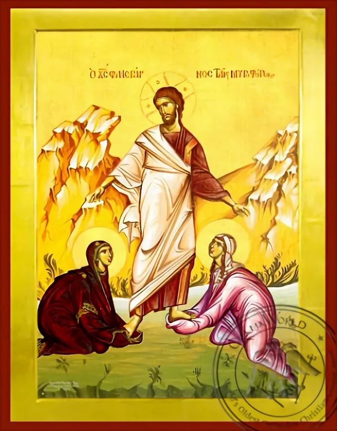 მირქმა ქრისტე მენელსაცხებლე დედები ხის