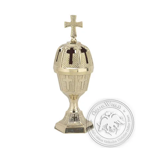 Byzantine Brass Home Oil Lamp - H112