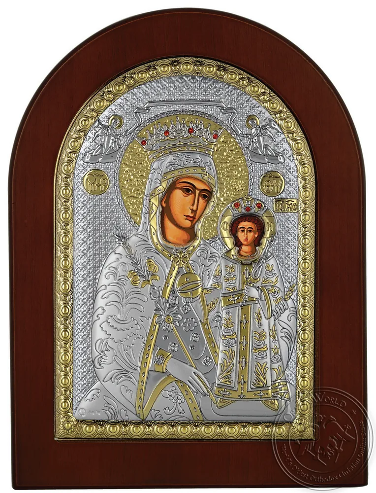 ღვთისმშობელი ვარდებით, ვერცხლის ხატი