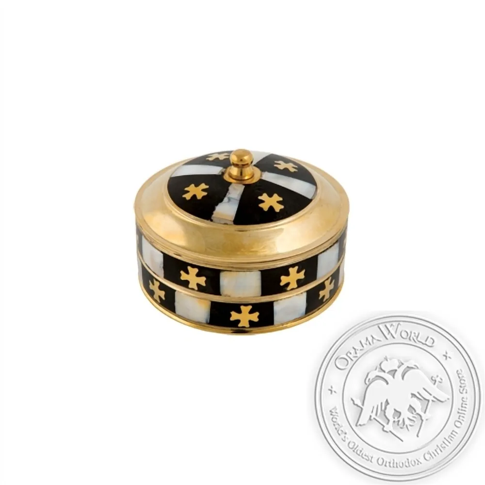 Byzantine Brass with Ivory Incense Box