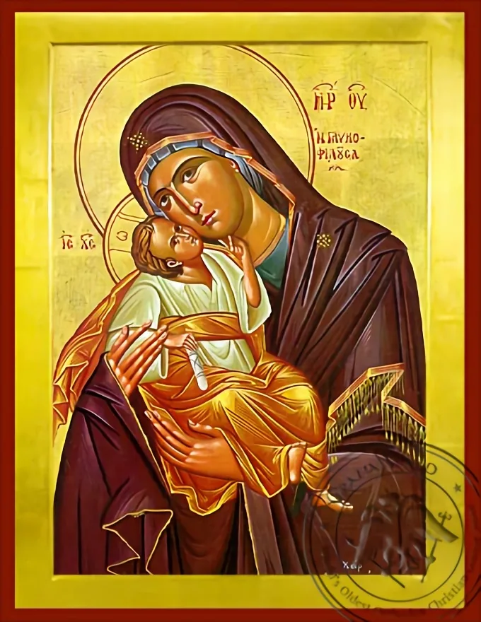 ღვთისმშობელი ყრმით, ტკბილად ამბორისმყოფელი, ბიზანტიური ხატი