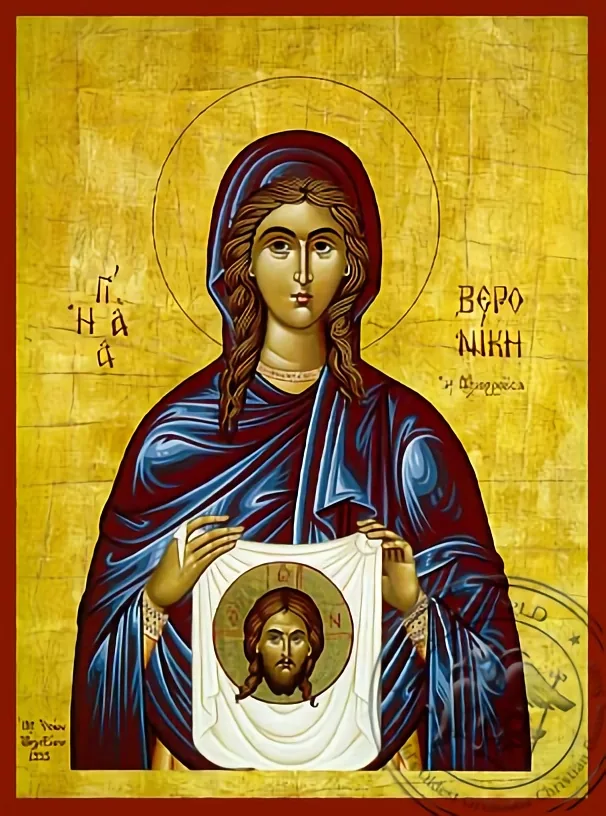 Святая Вероника, рукописная икона