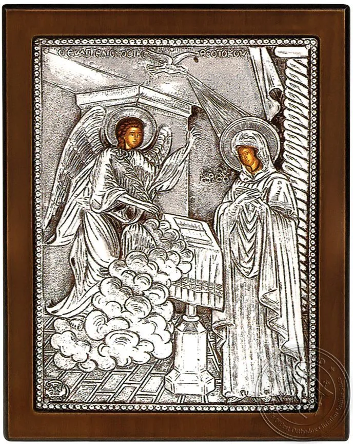 The Annunciation - Silver Icon