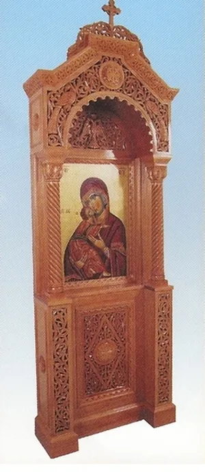 Iconstand Woodcarved Design 6