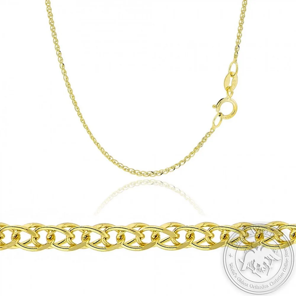 Спига цепочка из 14 K жёлтого золота
