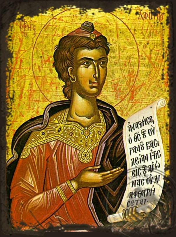 Пророк Даниил, византийская икона под старину