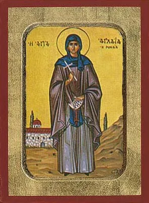 წმინდა აგლაიდა, ხელნაწერი ხატი