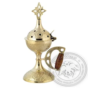 Byzantine Brass Home Censer - H58