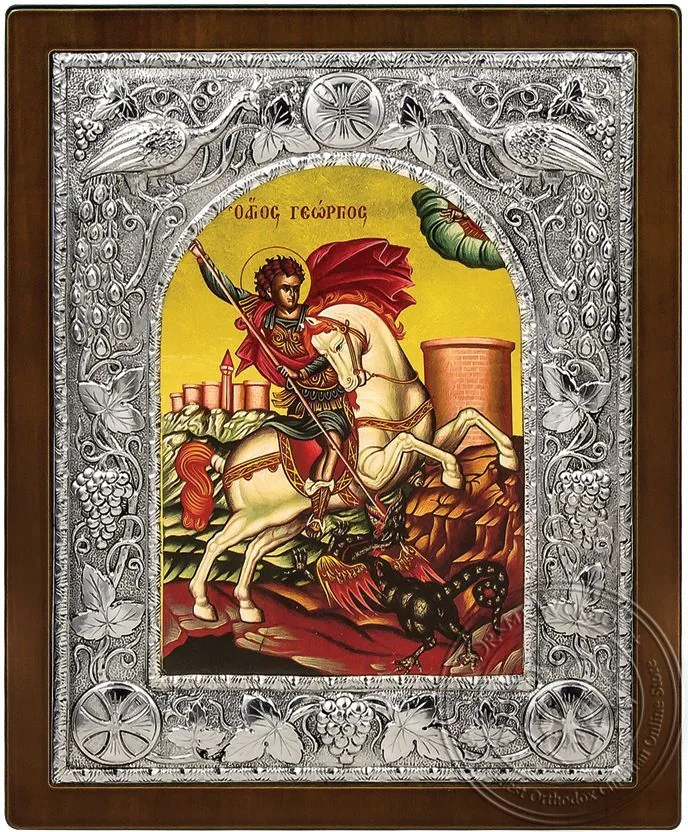 Saint George - Silver Icon