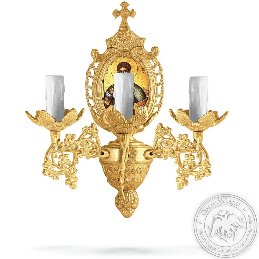 Aplice Aluminium No3 Gold Plated - 3 Lights