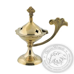 Byzantine Brass Home Censer - H11