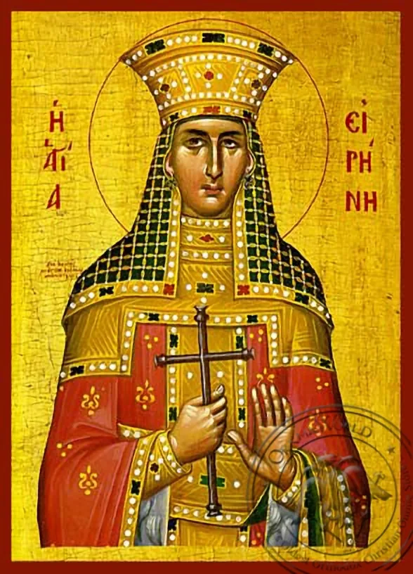 Святая великомученица Ирина, рукописная икона