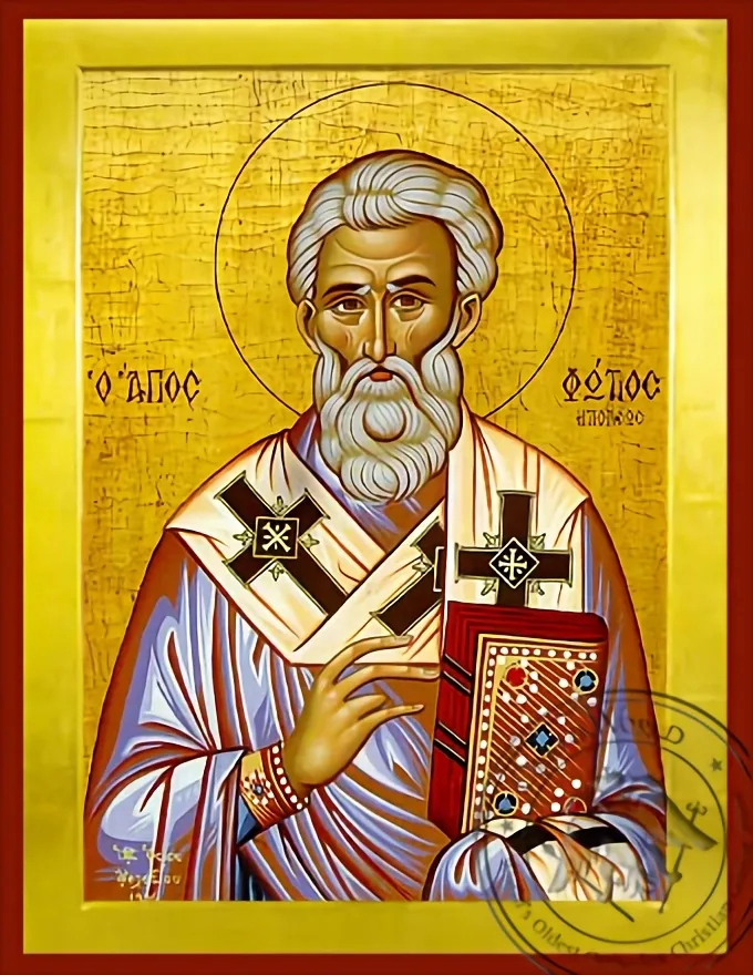 წმინდა ფოტი დიდი, კონსტანტინოპოლის პატრიარქი, ბიზანტიური ხატი