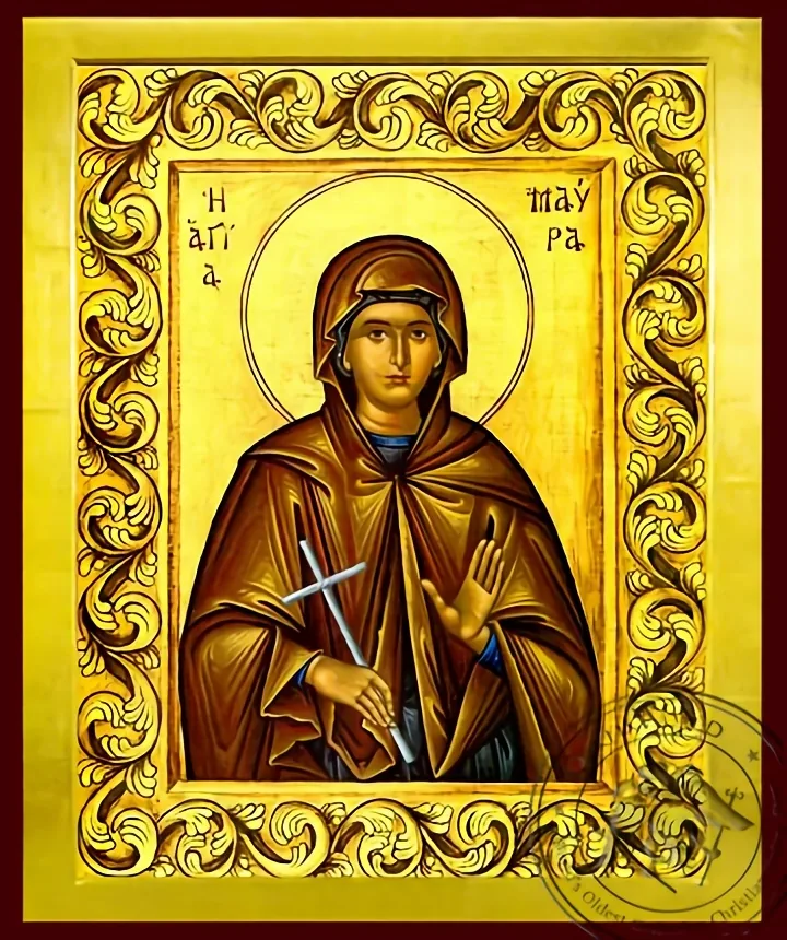 Святая Мавра, мученица, византийская икона