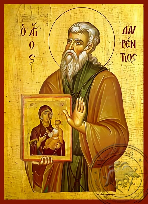 წმინდა ლავრენტი სალამინელი, ხელნაწერი ხატი