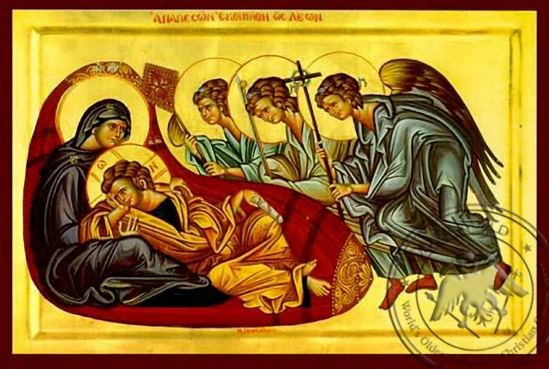 Христос Анапесон: Недреманное Око младенец Иисус, византийская икона
