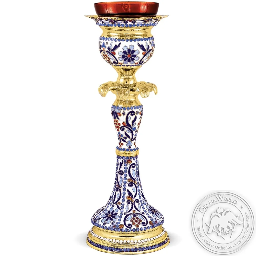 Vigil Oil Candle Enamel Byzantine