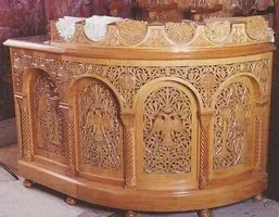 Candle Stand Woodcarved Design C