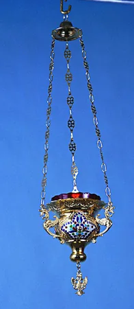 Vigil Candle Byzantine Design 3 Heart
