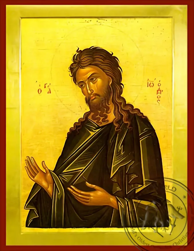 წმინდა იოანე წინამორბედი, მავედრებელი, ბიზანტიური ხატი