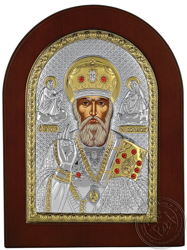 Saint Nicholas - Silver Icon