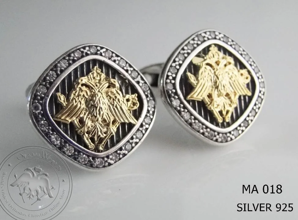 Silver Clergy Cufflinks - 018