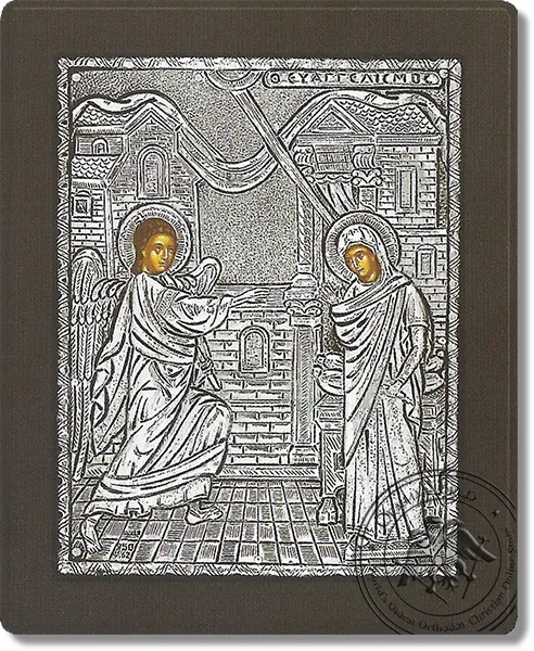 The Annunciation - Silver Icon