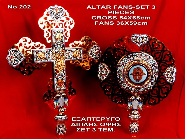 Altar Fans With Enamel - 202