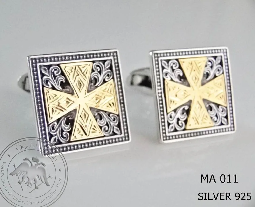 Silver Clergy Cufflinks - 011