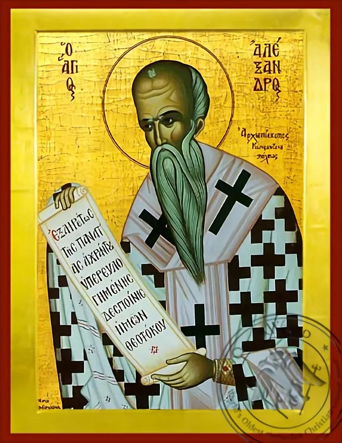Saint Alexander, Patriarch of Constantinople - Byzantine Icon
