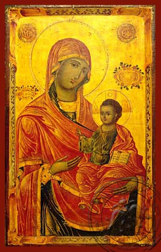 Virgin and Child, Hodegetria, Merciful - Hand Painted Icon
