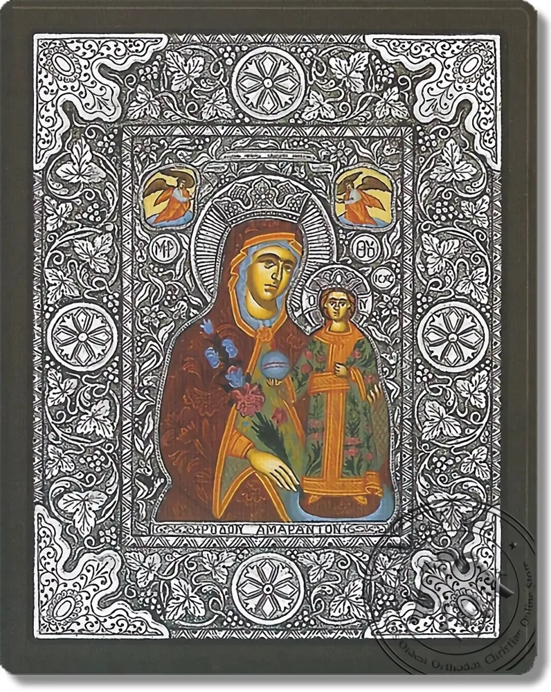 დაუჭკნობელი ვარდი, ვერცხლის ხატი